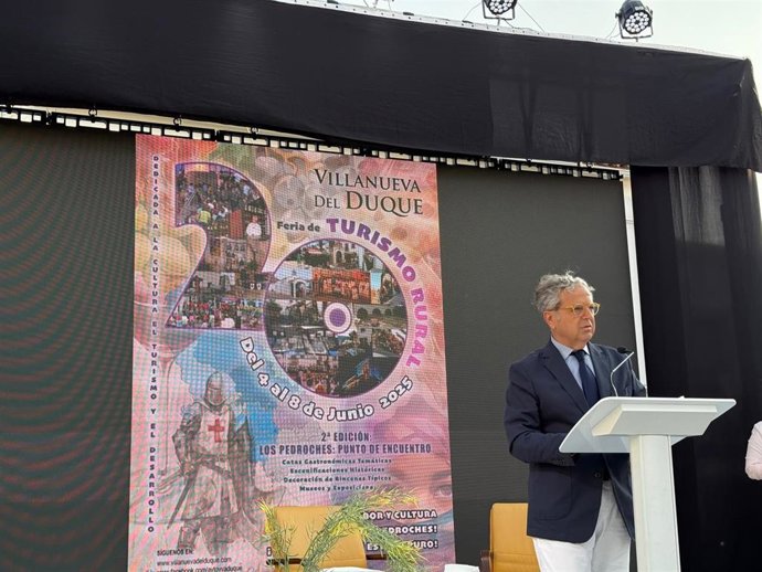 Salvador Fuentes interviene en la inauguración de la XX Feria del Turismo Rural de Villanueva del Duque.