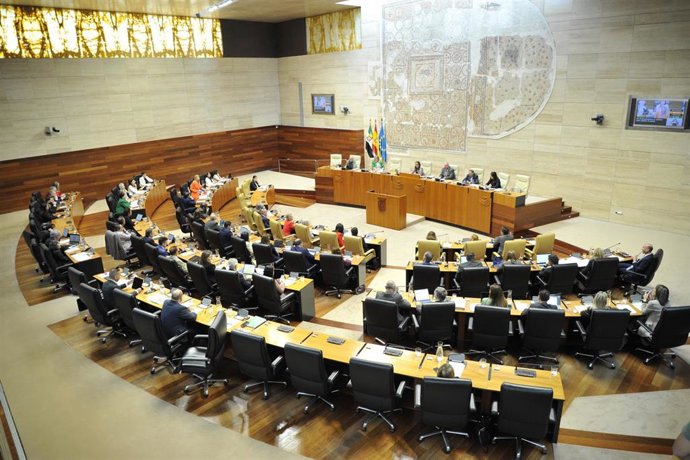 Pleno en la Asamblea de Extremadura