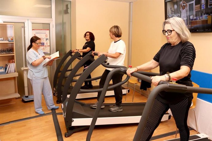 Rehabilitación cardiaca en el Hospital Virgen Macarena.