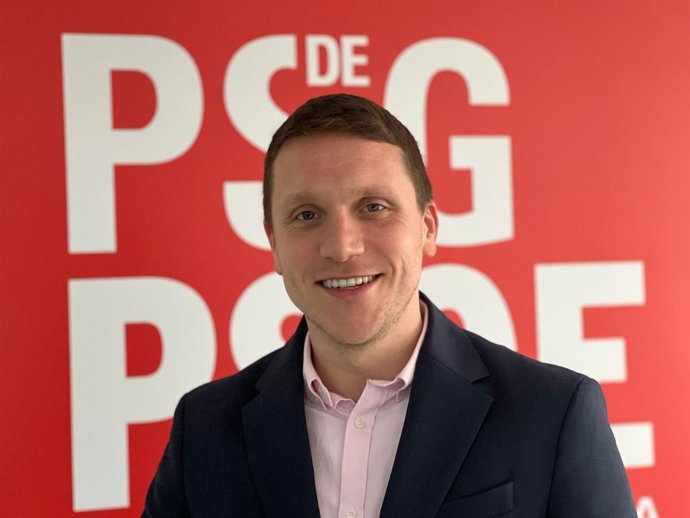 El actual secretario xeral del PSOE compostelano, Aitor Bouza