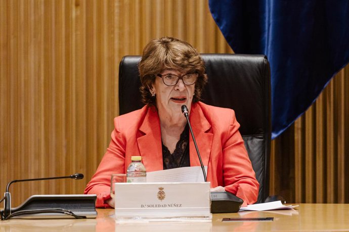 La subgobernadora del Banco de España, Soledad Núñez Ramos, participa en una jornada parlamentaria organizada por el Grupo Sumar sobre el sector bancario, en el Congreso de los Diputados, a 5 de junio de 2025, en Madrid (España).
