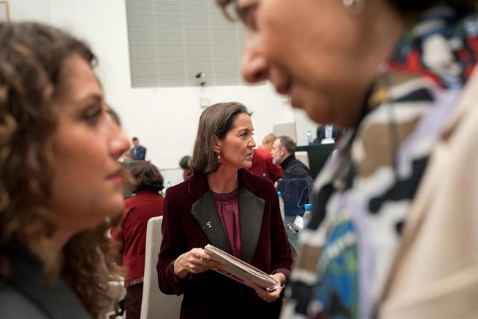 Archivo - La portavoz del PSOE en el Ayuntamiento de Madrid, Reyes Maroto. 