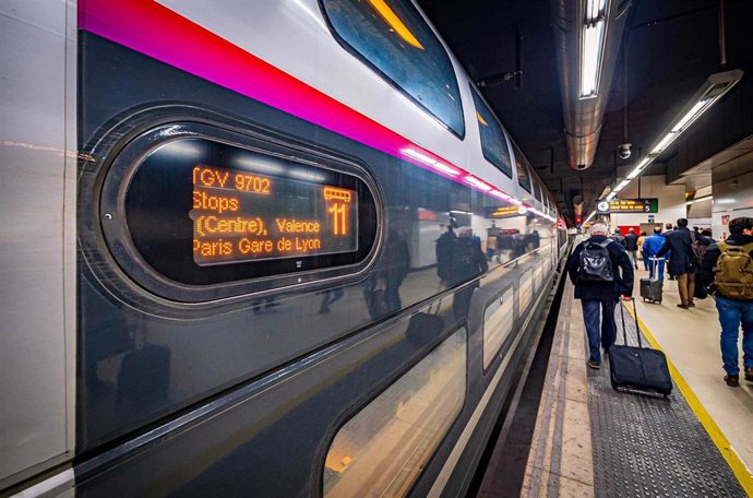 El TGV Inoui que conecta Barcelona y París.