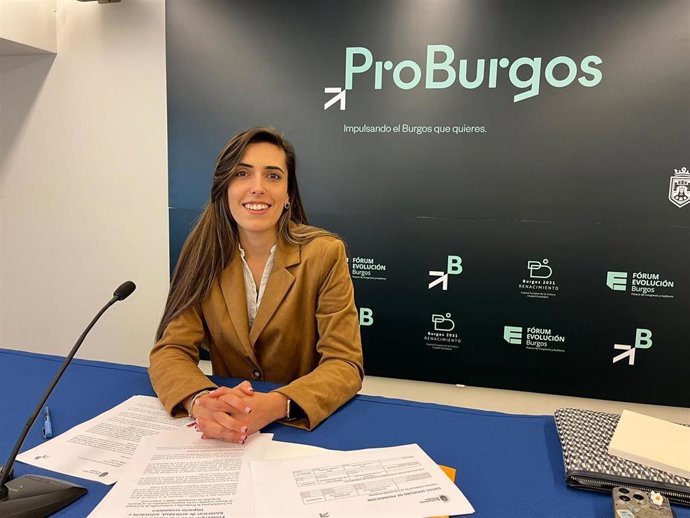Andrea Ballesteros durante la rueda de prensa-