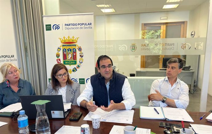 El portavoz del PP en la Diputación de Sevilla, Martín Torres.