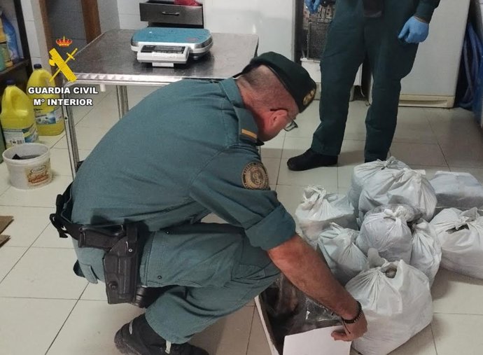 Una de les inspeccions realitzades per la Guàrdia Civil