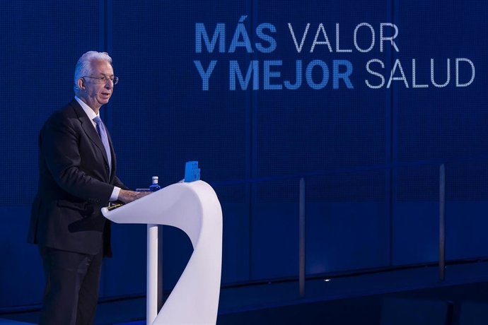 El director general de SegurCaixa Adeslas, Javier Murillo, durante la la apertura del XIII Foro de Seguros de Salud.