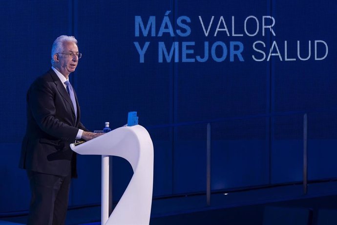 El director general de SegurCaixa Adeslas, Javier Murillo, durante la la apertura del XIII Foro de Seguros de Salud.