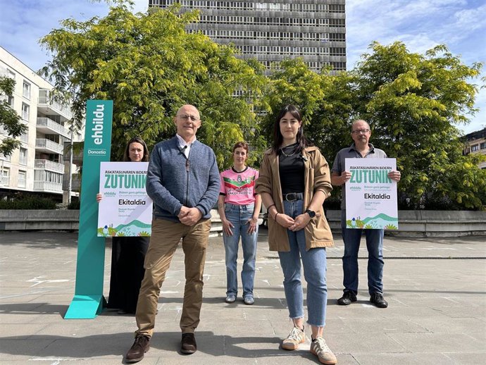 Concejales de EH Bildu en San Sebastián.