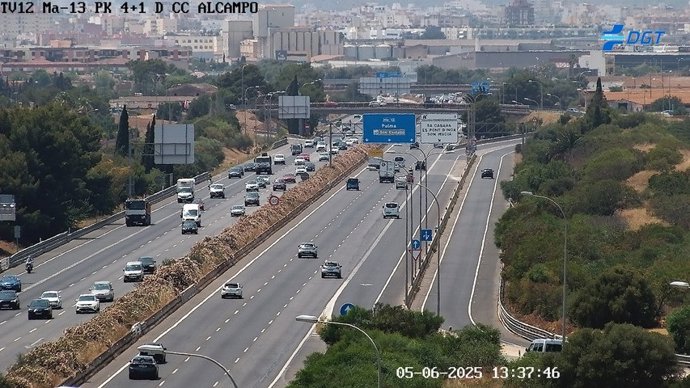 Una imagen de la carretera Ma-13.