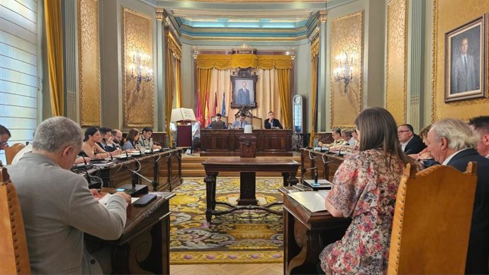 Pleno en la Diputación de Albacete.