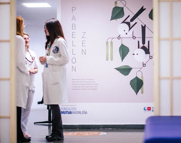 Fundación Mutua transforma las consultas de Psiquiatría infanto-juvenil del Hospital Ramón y Cajal en un “Espacio ZEN”.