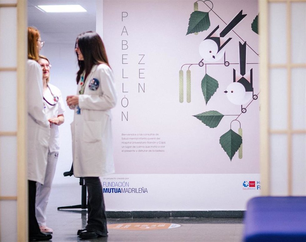 Fundación Mutua transforma las consultas de Psiquiatría infanto-juvenil del Hospital Ramón y Cajal en un Espacio ZEN.