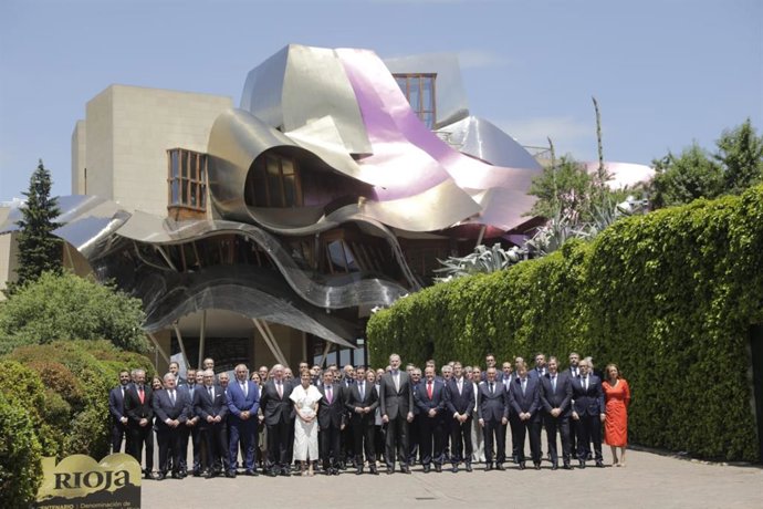 Centenario de la DOCa Rioja, con presencia del Rey Felipe VI, en Marqués de Riscal