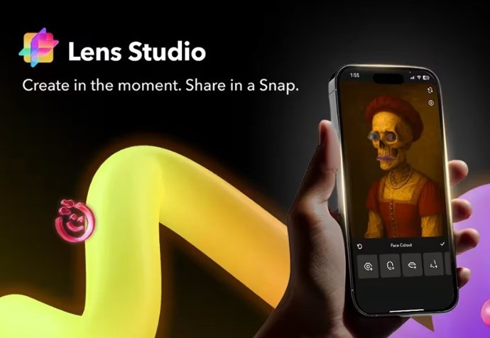 O novo aplicativo Lens Studio para iOS.