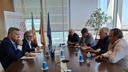 Imatge de la reunió de Generalitat i Ajuntament de Camporrobles