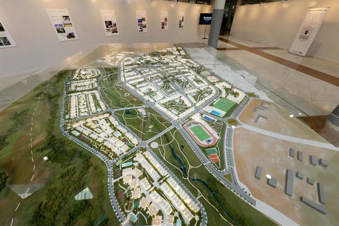 Archivo - Maqueta del nuevo barrio de Valgrande en Alcobendas