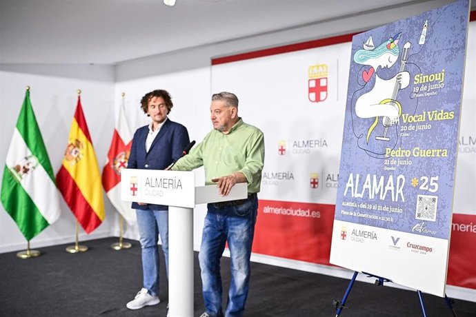 Presentación del cartel del 25 aniversario de Alamar en Almería.