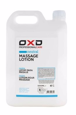 Imagen del producto afectado, 'OXD' leche neutra para masaje.