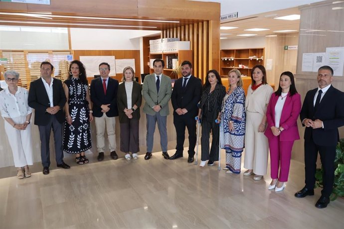 Nieto en su visita a los juzgados de Arcos.