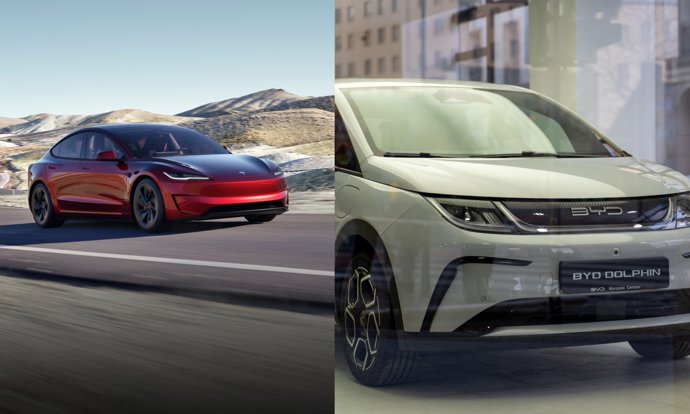Las ventas de Tesla se desploman en los mercados europeos y BYD aumenta su dominio en los eléctricos -. Firma: JGRO/ELEI .-