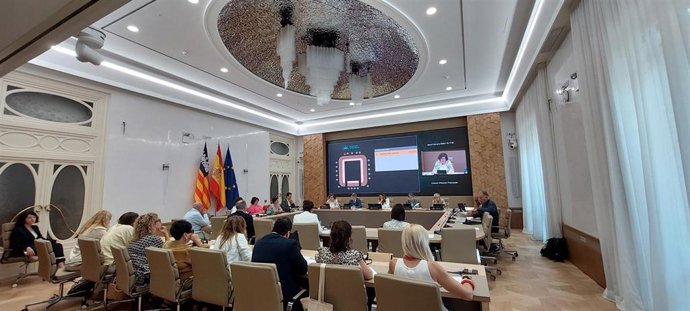 La consellera de Familias y Asuntos Sociales, Catalina Cirer, comparece en el Parlament para detallar los presupuestos de 2025.