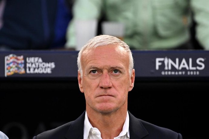 05 June 2025, Baden-Wuerttemberg, Stuttgart: France coach Didier Deschamps pictured during the UEFA Nations League semi-final soccer match between Spain and France at Stuttgart Arena. Photo: Marijan Murat/dpa