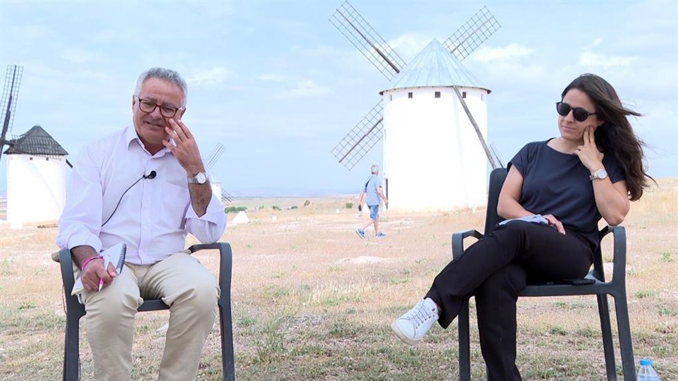 Los dos coordinadores de Movimiento Sumar en Castilla-La Mancha, María Rodríguez y Jesús Plaza.