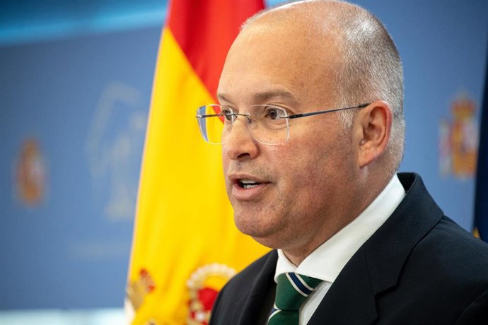 El portavoz del PP en el Congreso, Miguel Tellado, a 3 de junio de 2025, en Madrid (España).