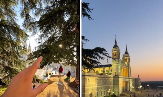 El rincón secreto de Madrid para ver el atardecer y acabar una cita low cost con vistas al Palacio Real y la Almudena