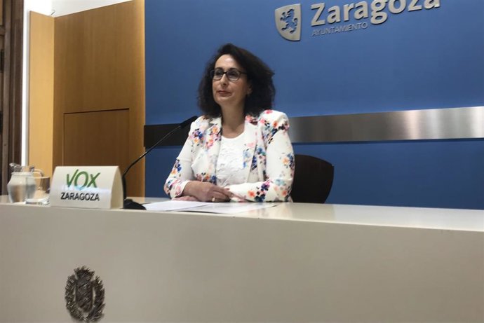 La concejal de Vox en el Ayuntamiento de Zaragoza, Eva Torres