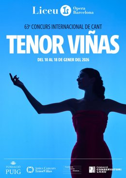 Cartel de la edición 63 del concurso internacional de canto Tenor Viñas.