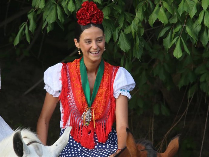 Victoria Federica durante el cruce del Vado del Quema