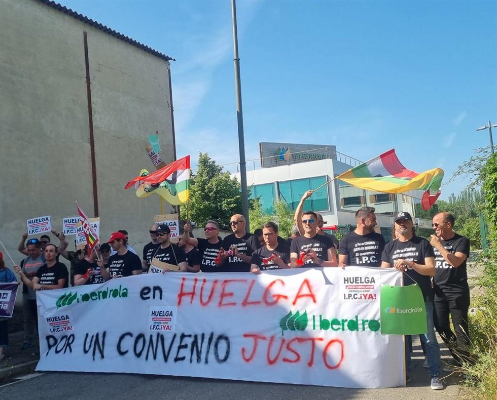 Protesta por la plantilla de Iberrdrola