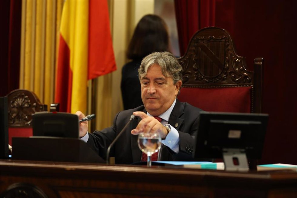 Archivo - El vicepresidente de la Mesa del Parlament Balear, Mauricio Rovira.