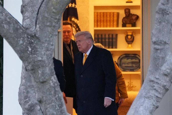 Archivo - Elon Musk y Donald Trump en la Casa Blanca 