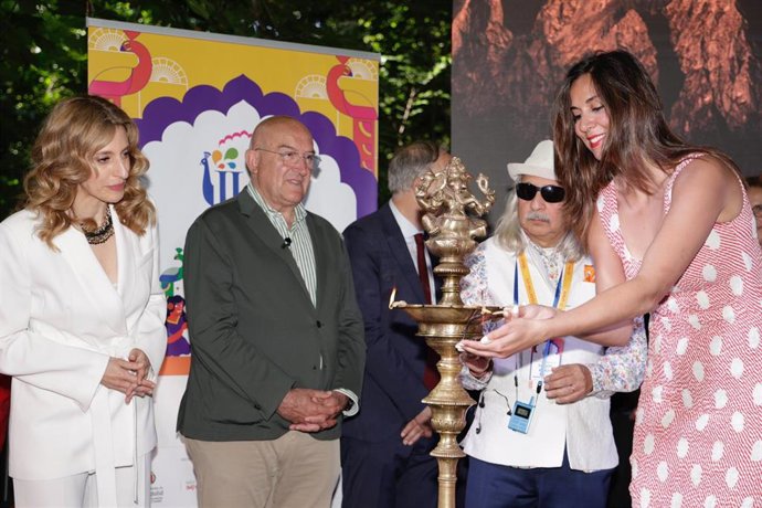 Inauguración institucional del Jaipur Literature Festival en Valladolid.