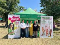 El punto InfoMujer de la Junta ofrece atención frente a la violencia de género y sexual durante El Rocío (Huelva)