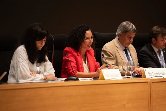 La directora general de Planificación de la Investigación, Loreto del Valle, durante la clausura de las 24ª Jornadas Técnicas de Soldadura y Tecnologías de Unión, organizadas por la Asociación Española de Soldadura y Tecnologías de Unión (CESOL).