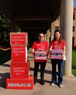 UGT registra las primeras 5.000 firmas para exigir a la Conselleria de Educación que negocie la mejora de las retribuciones del profesorado
