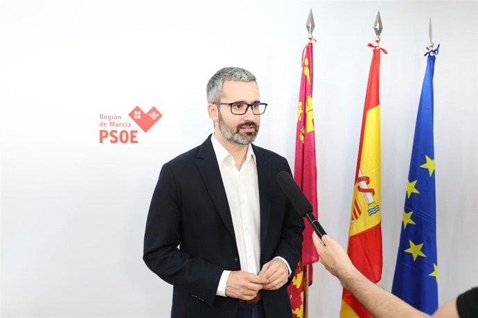 El secretario general del PSOE en la Región de Murcia, Francisco Lucas