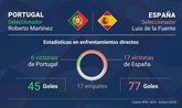 Foto: España y Portugal, un largo historial de duelos y mucha igualdad en los últimos