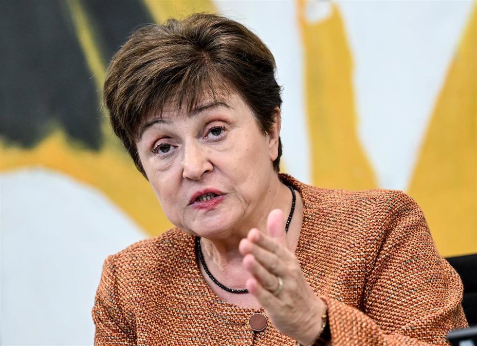 Archivo - FILED - 29 November 2022, Berlin: Kristalina Georgieva, Managing Director of the International Monetary Fund (IMF), speaks at a press conference following a meeting with the heads of the five major international economic and financial organiza
