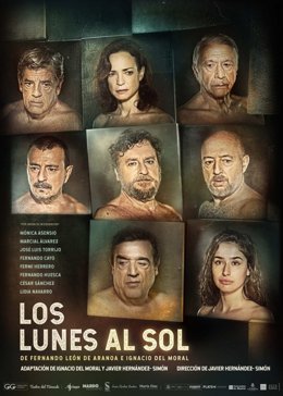 Cartel de la adaptación teatral de la película 'Los lunes al sol'.