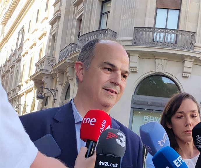El secretario general de Junts, Jordi Turull, en declaraciones.