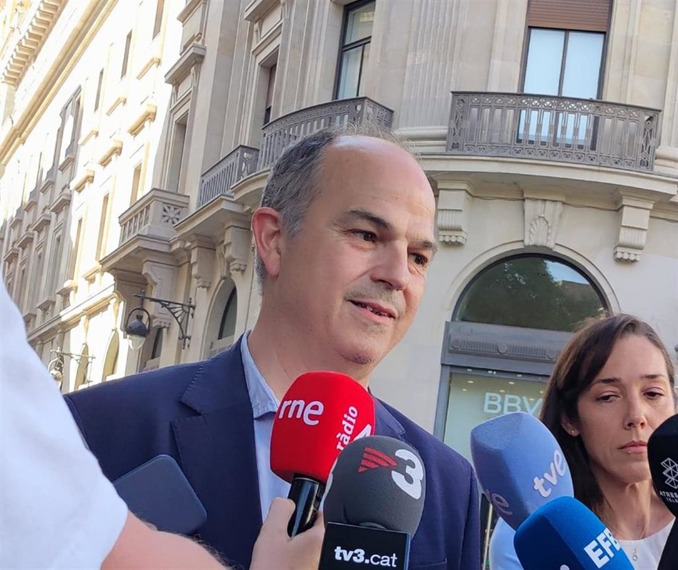 El secretario general de Junts, Jordi Turull, en declaraciones.