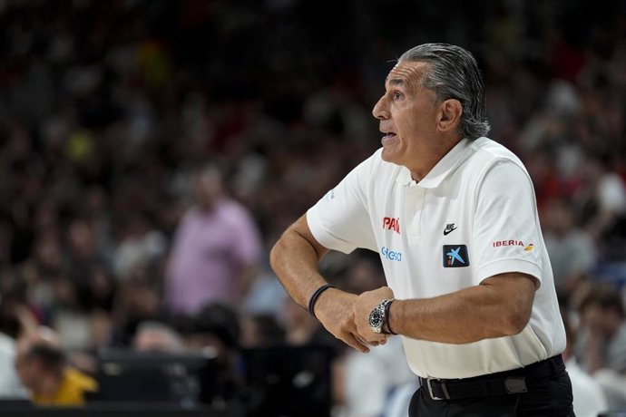 Archivo - Sergio Scariolo, seleccionador español masculino de baloncesto.