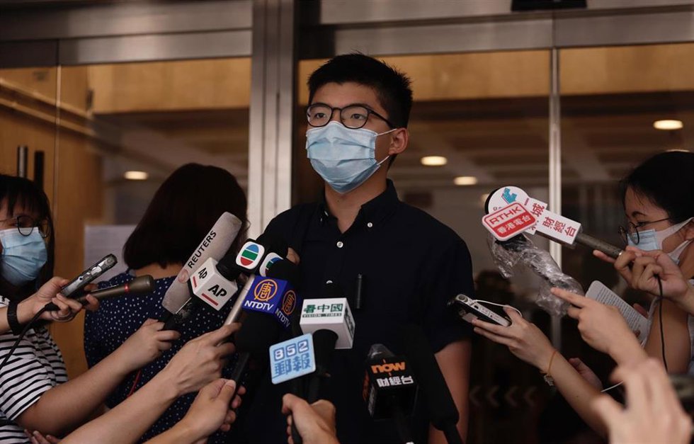 Archivo - El activista hongkonés Joshua Wong