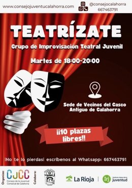 El CJCC lanza "Teatrízate", un nuevo espacio para la expresión y la creatividad juvenil