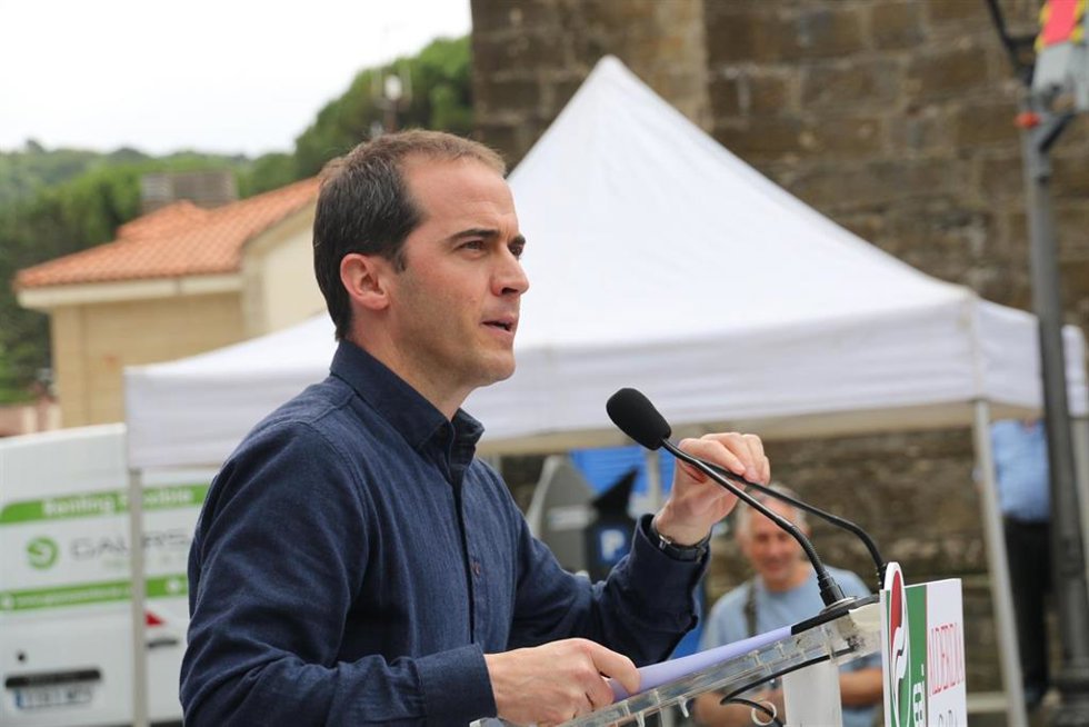 El presidente del Bizkai Buru Batzar, Iñigo Ansola